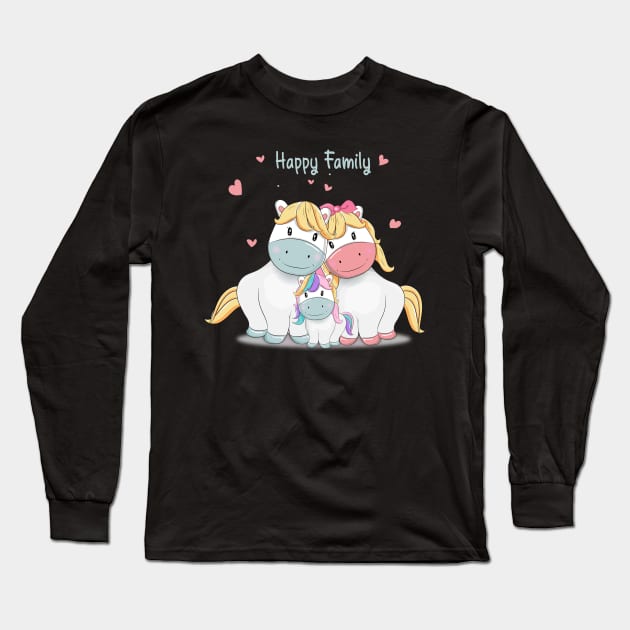 happy family Long Sleeve T-Shirt by Rosomyat